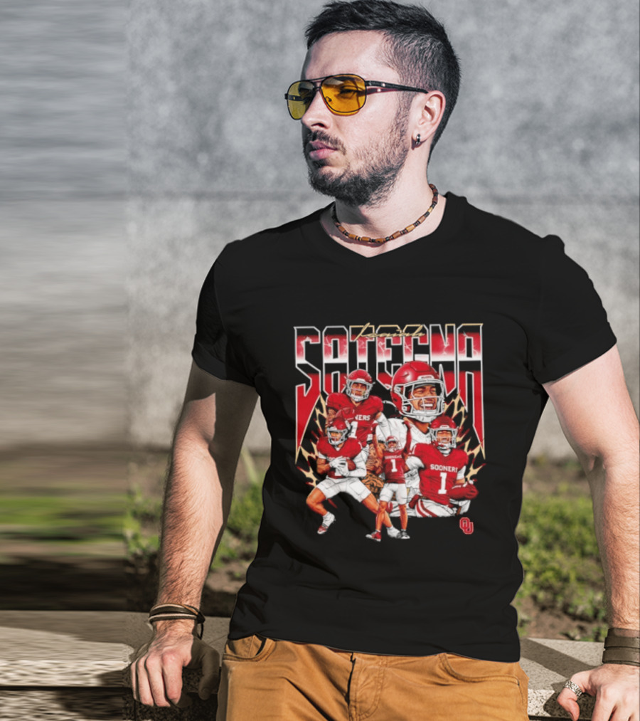 Isaiah Sategna III Oklahoma Sooners Football Sooners OU T-Shirt