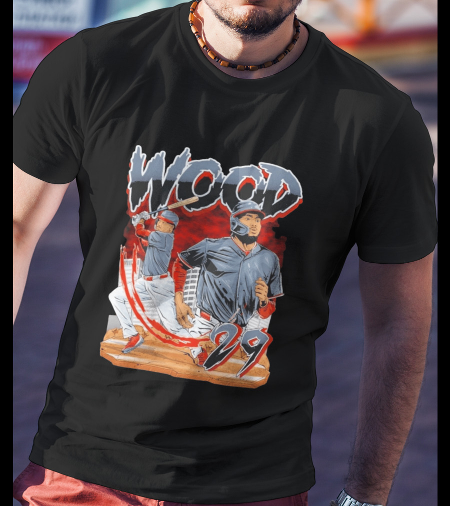 Wood 29 Baseball Euphoria Debut Action Scene T-Shirt
