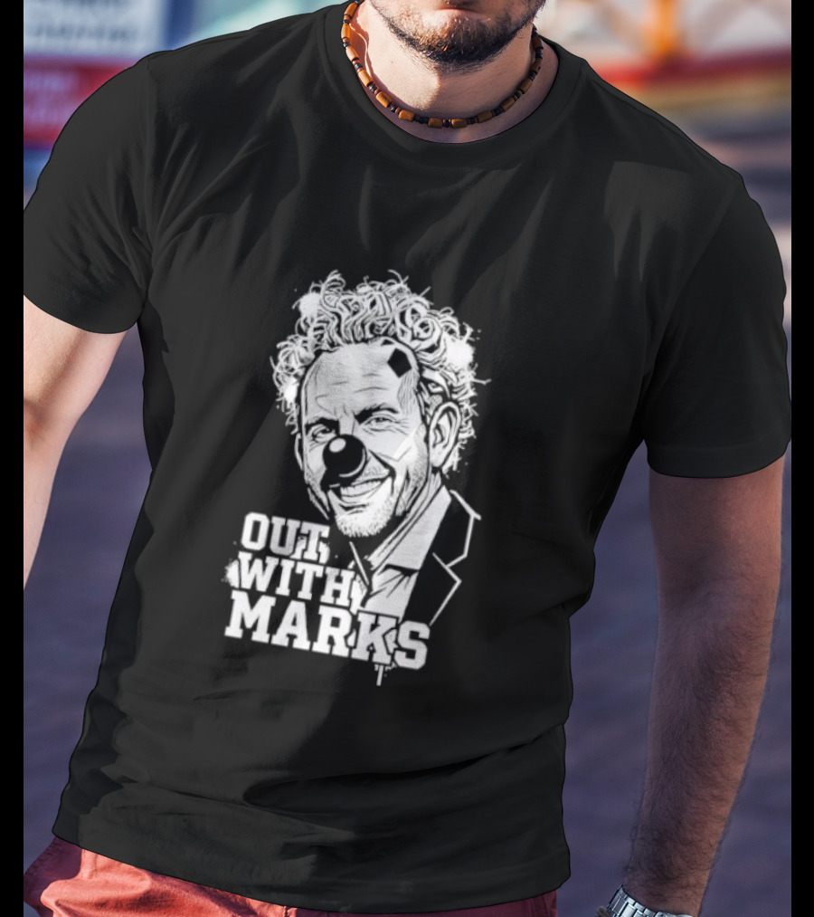 Out With Marks Sean Marks Clown Face T-Shirt
