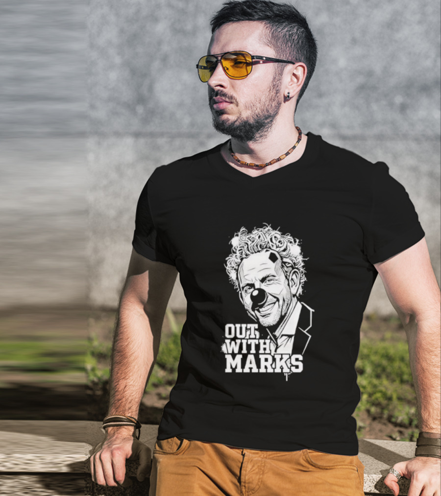 Out With Marks Sean Marks Clown Face T-Shirt