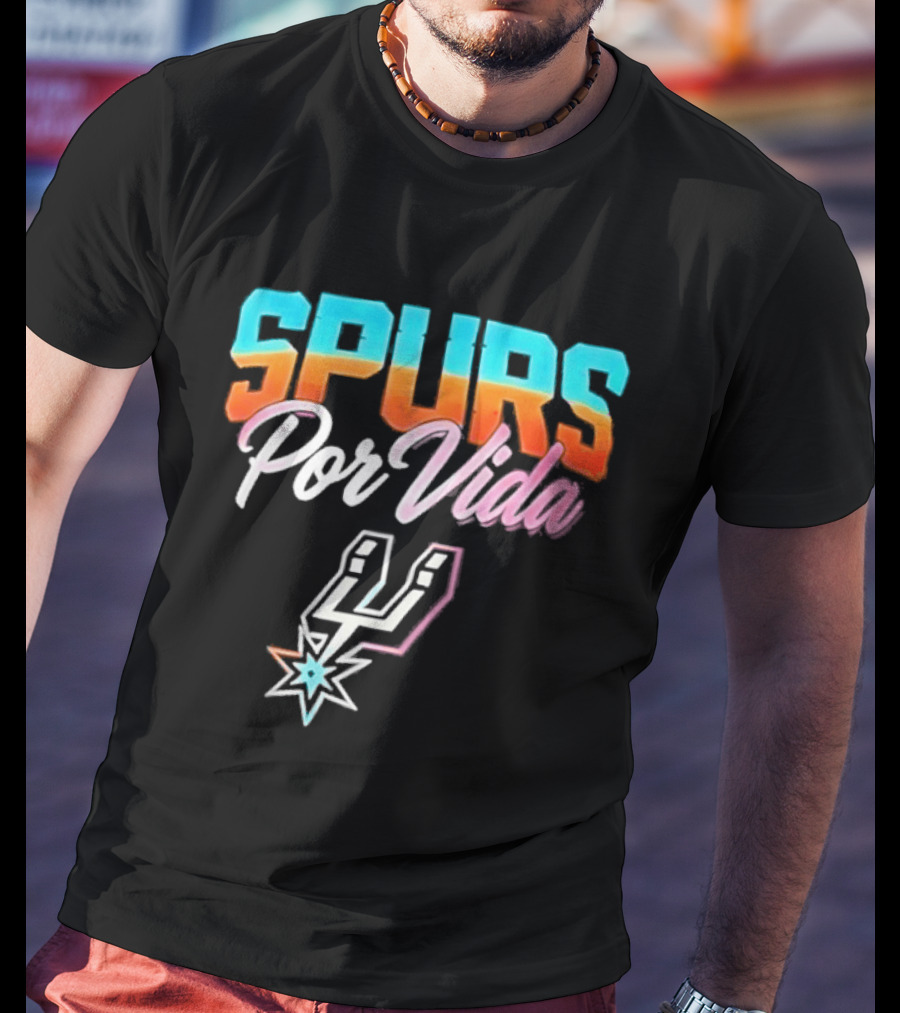 Spurs Por Vida San Antonio Vintage NBA Team Basketball T-Shirt