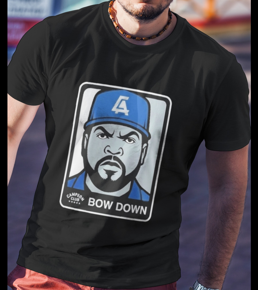 2026 LA Dodgers Ice Cube Bow Down Campeon Club T-Shirt