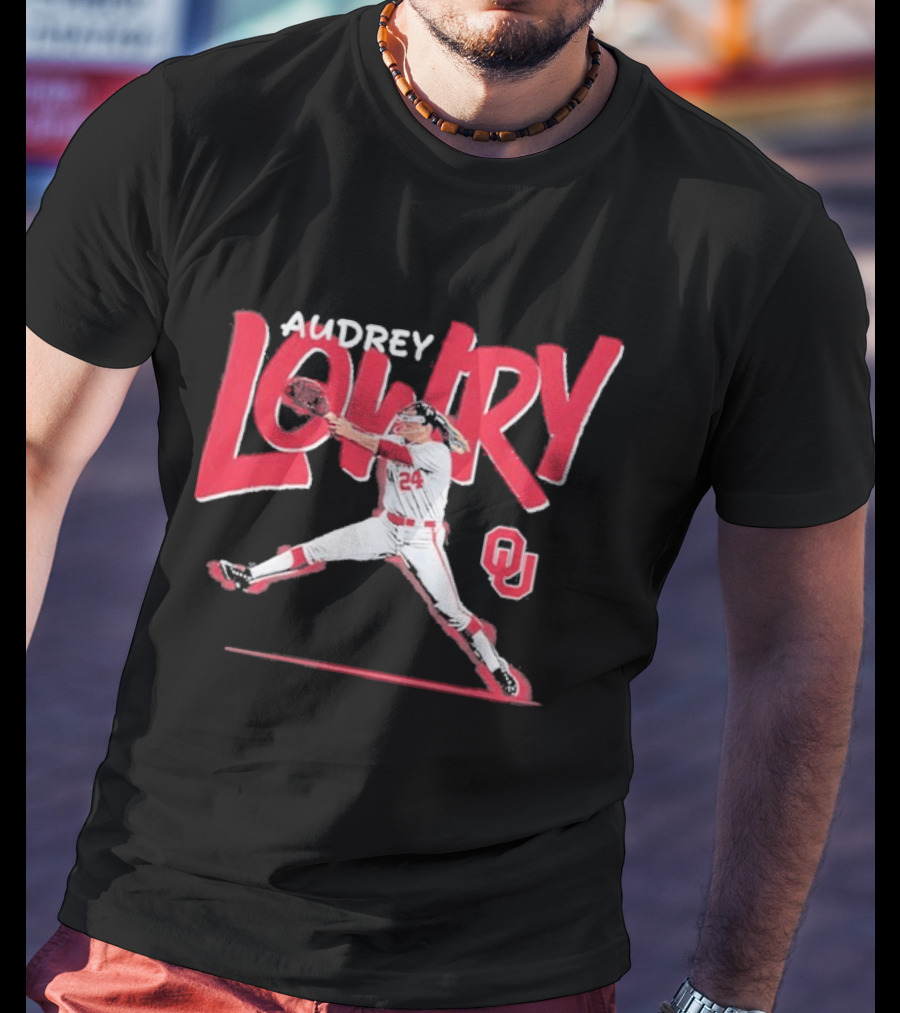 Audrey Lowry Oklahoma Sooners Softball OU 24 T-Shirt