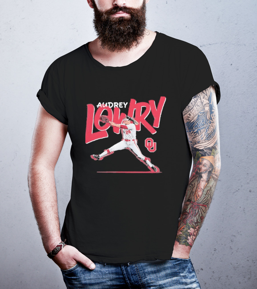 Audrey Lowry Oklahoma Sooners Softball OU 24 T-Shirt