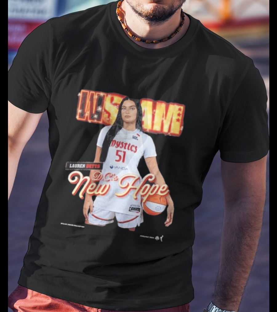 SLAM 262 Washington Mystics Lauren Betts DC's New Hope T-Shirt