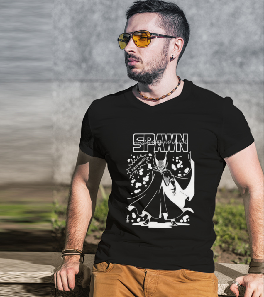 Spawn First Issue Comic Artwork Cover Retro 90s T-Shirt