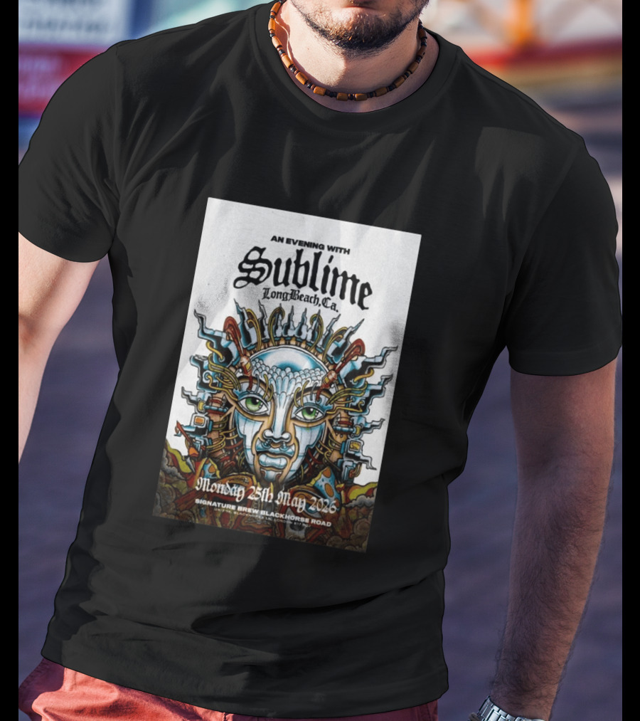 An Evening With Sublime Signature Brew Blackhorse Road Long Beach CA May 25 2026 T-Shirt