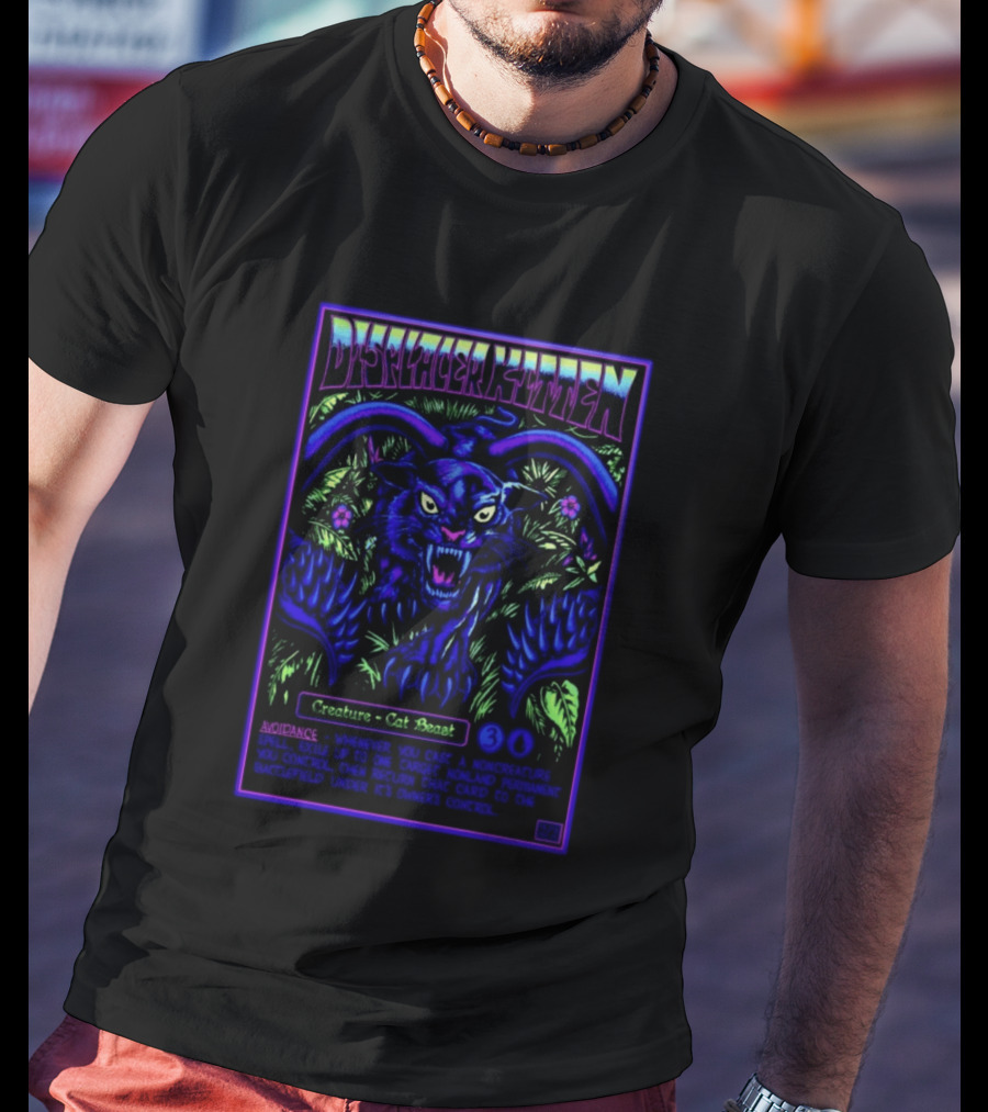 Displacer Kitten Creature Cat Beast Avoidance Text Fantasy 2026 T-Shirt