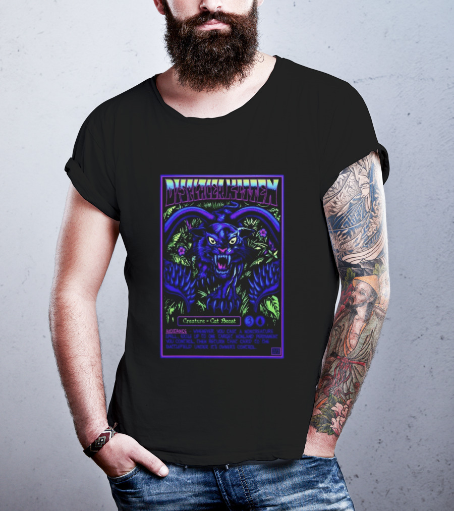 Displacer Kitten Creature Cat Beast Avoidance Text Fantasy 2026 T-Shirt