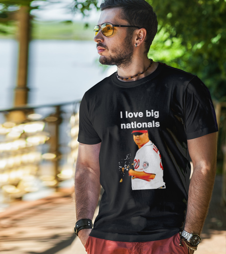 Todd Coffey Washington Nationals I Love Big Nationals White Jersey T-Shirt
