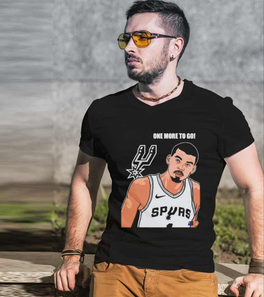 Victor Wembanyama San Antonio Spurs One More To Go T-Shirt