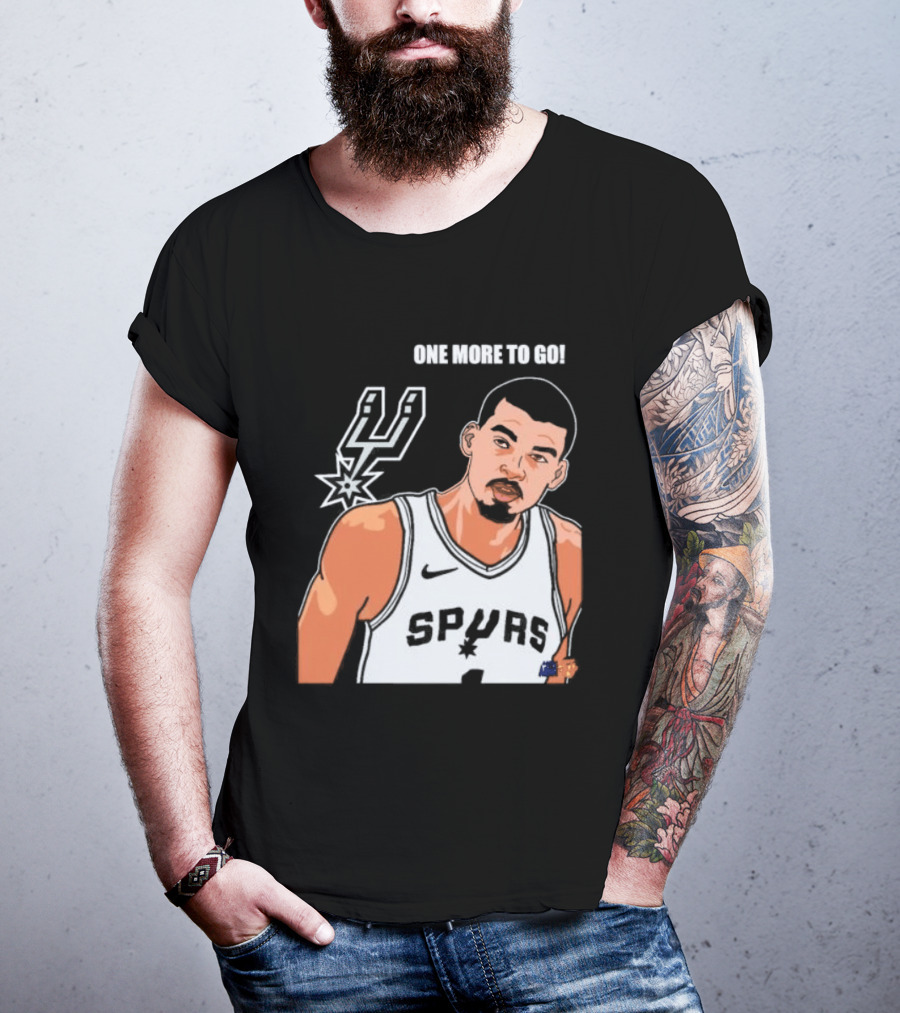 Victor Wembanyama San Antonio Spurs One More To Go T-Shirt