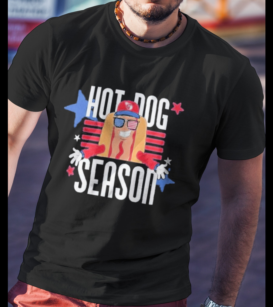 Hot Dog Season Jarrett Allen Patriotic Fun T-Shirt