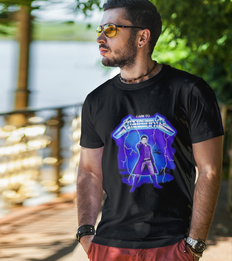 Firefly Malcolm Reynolds I Aim To Misbehave Electric T-Shirt