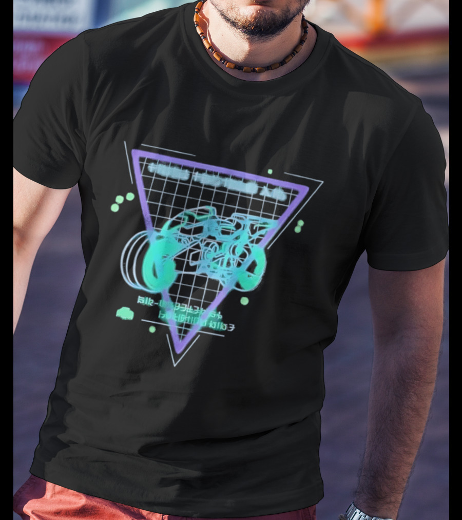 Air Wheeler A9 Final Fantasy XIV Retro Neon Aesthetic T-Shirt
