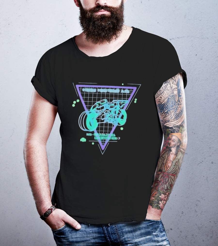 Air Wheeler A9 Final Fantasy XIV Retro Neon Aesthetic T-Shirt