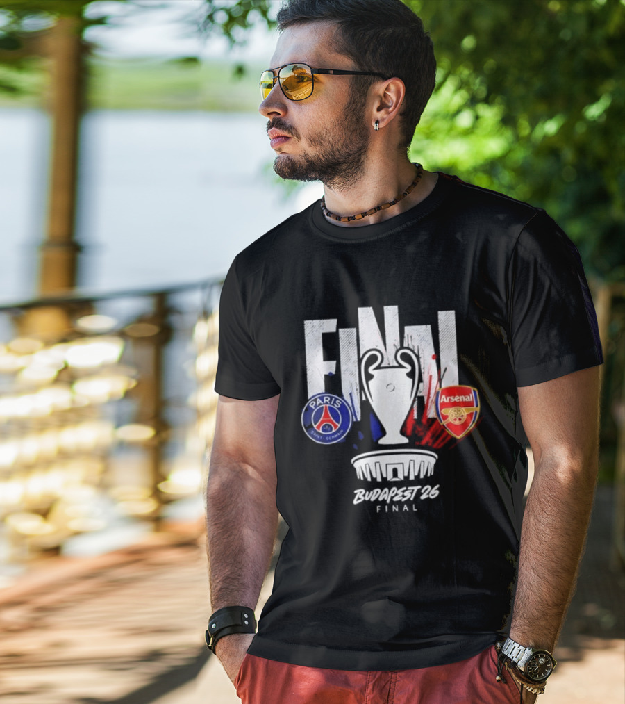 Paris Saint Germain Arsenal Final 2026 Budapest UCL T-Shirt