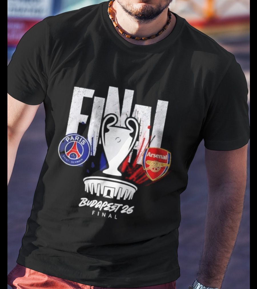 Paris Saint Germain Arsenal Final 2026 Budapest UCL T-Shirt
