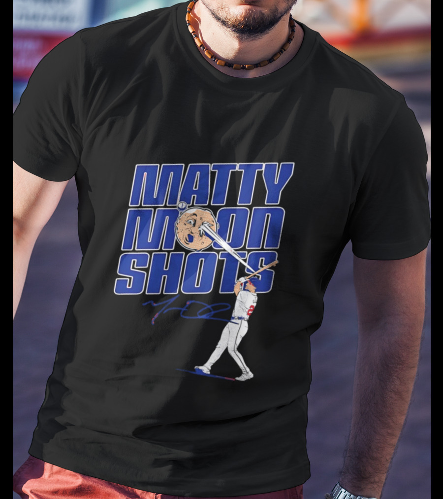 Matty Moonshots Matt Olson Baseball Signature Chop House Atlanta T-Shirt