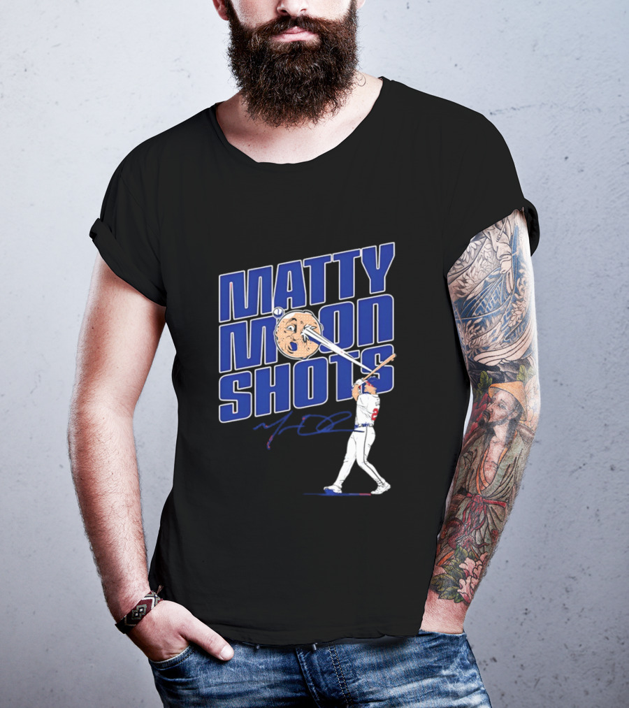 Matty Moonshots Matt Olson Baseball Signature Chop House Atlanta T-Shirt