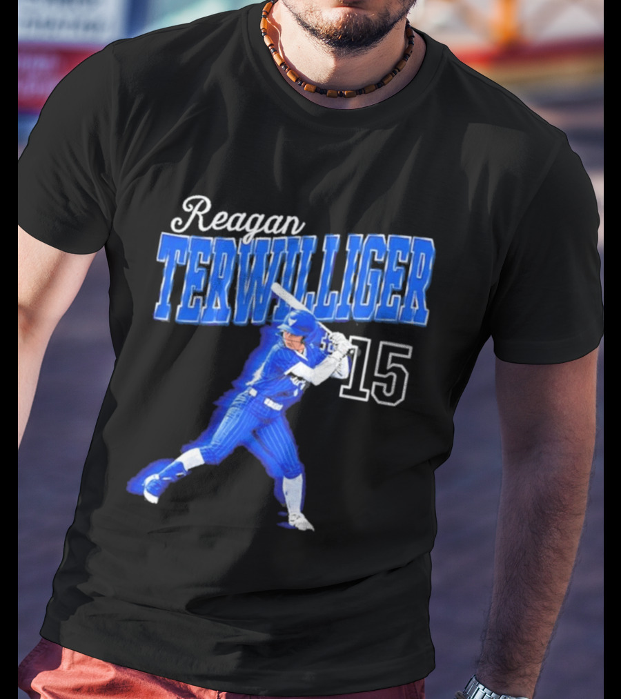 Reagan Terwilliger 15 Buffalo Bulls Softball Player Swing T-Shirt