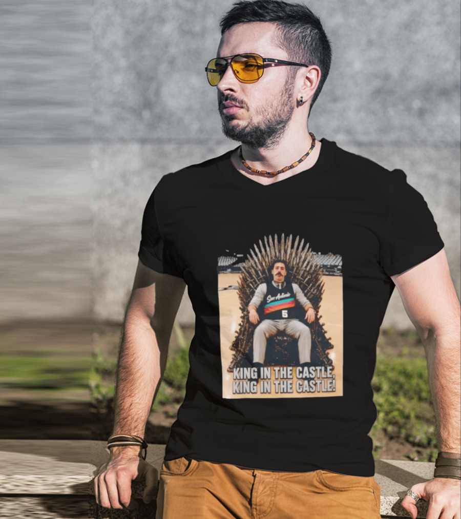 San Antonio Spurs King In The Castle Iron Throne T-Shirt