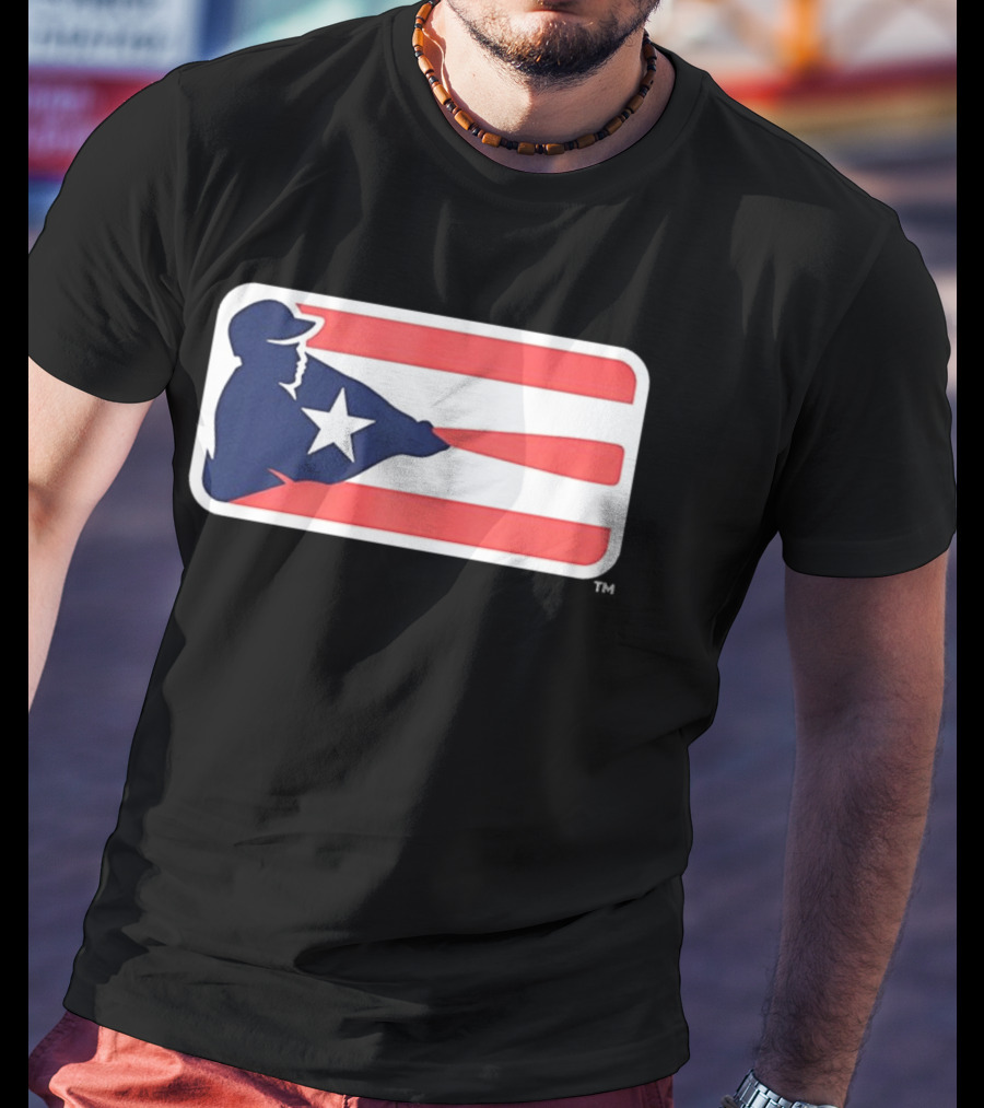 Liga De Béisbol Profesional Roberto Clemente MLB Puerto Rico Flag Baseball Player Star T-Shirt