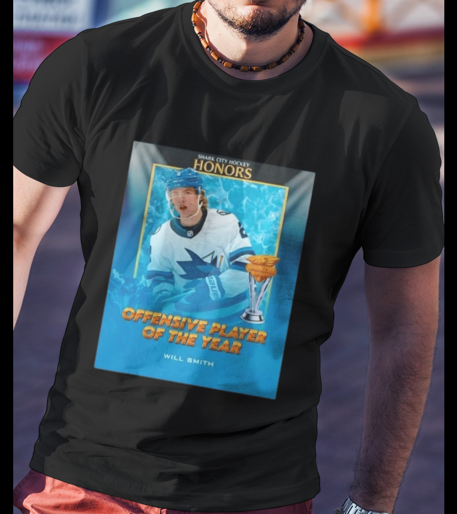 Shark City Hockey Honors Offensive Player Of The Year Will Smith San Jose Sharks T-Shirt