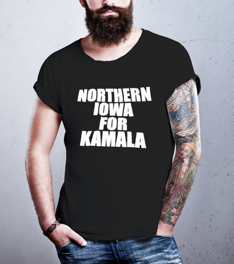Northern Iowa For Kamala Panthers Supporters T-Shirt