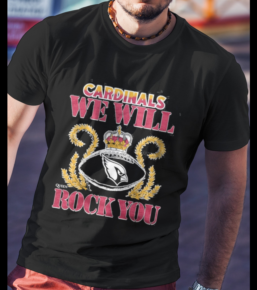 Arizona Cardinals 2026 We Will Rock You Queen Tri Blend Homage T-Shirt