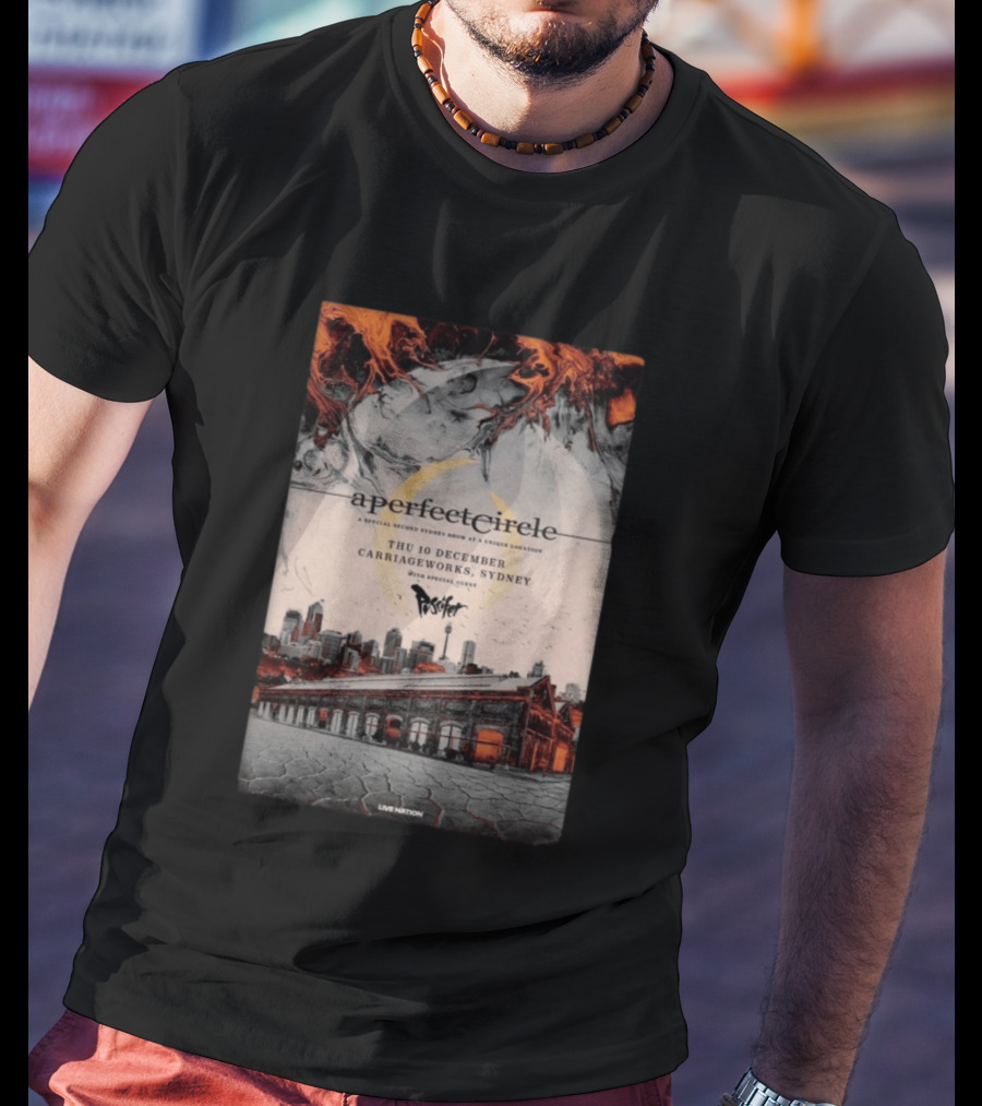 A Perfect Circle Thu 10 December Carriageworks Sydney Special Sunset Show With Puscifer T-Shirt