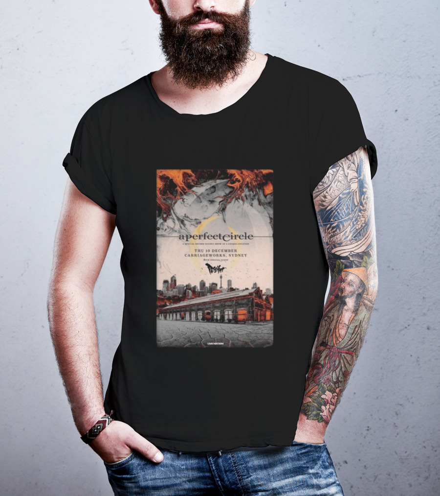 A Perfect Circle Thu 10 December Carriageworks Sydney Special Sunset Show With Puscifer T-Shirt