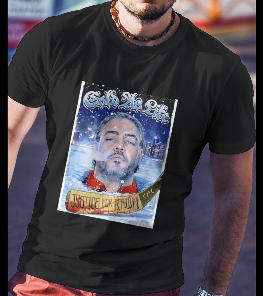 Justice For Pawn Cold As Life Cityscape Hockey Stick T-Shirt