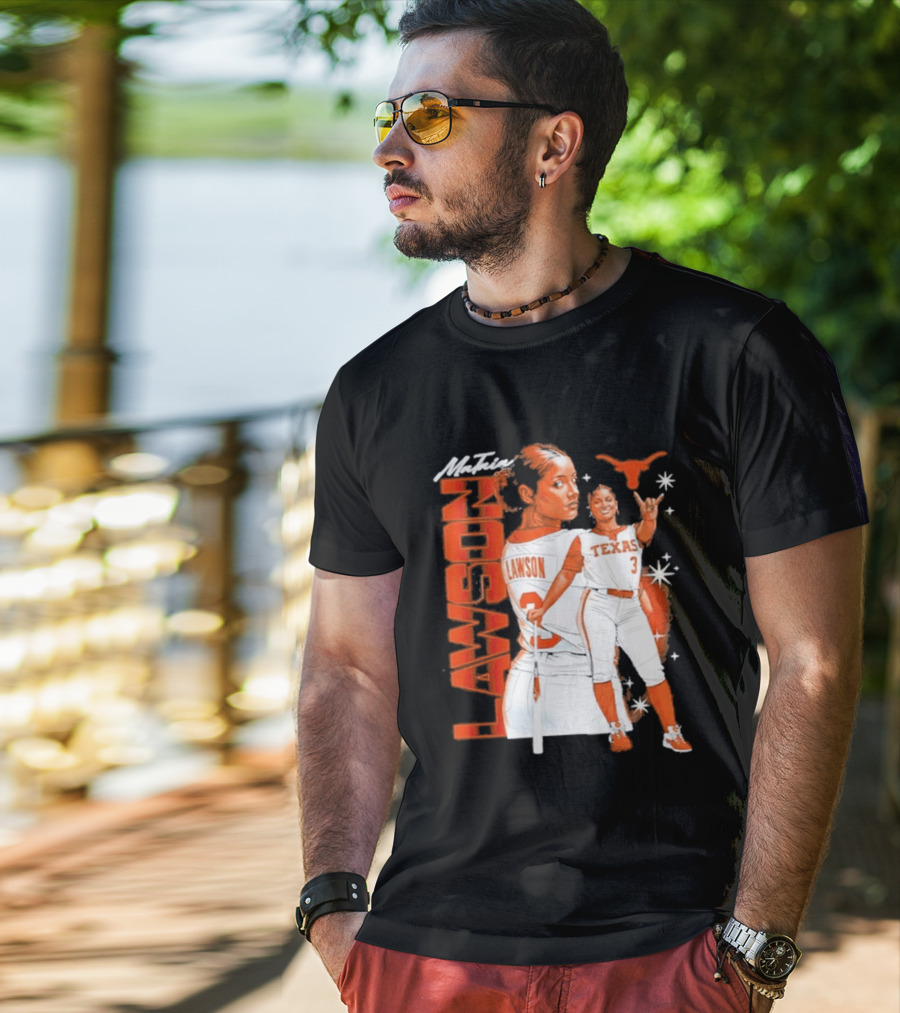 Mataia Lawson Texas Longhorns Softball Player Number 3 T-Shirt