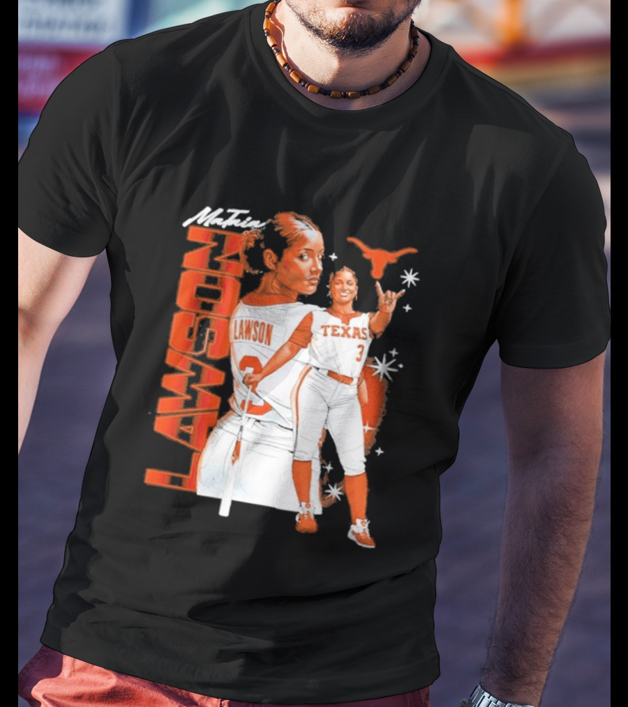 Mataia Lawson Texas Longhorns Softball Player Number 3 T-Shirt
