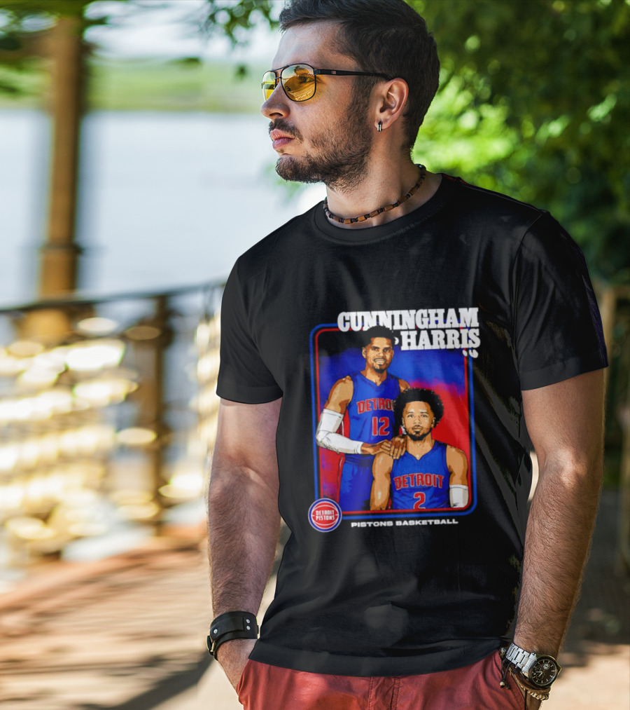 Cunningham Harris Detroit Pistons Basketball 2026 T-Shirt