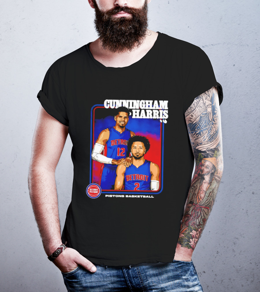 Cunningham Harris Detroit Pistons Basketball 2026 T-Shirt
