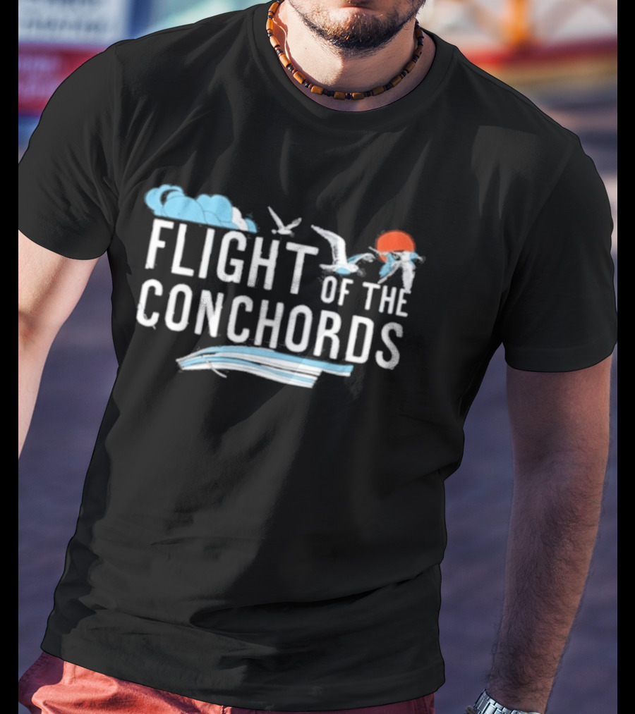 Flight Of The Conchords Tour Los Angeles CA May 9 10 2026 Seagulls Clouds Sun T-Shirt