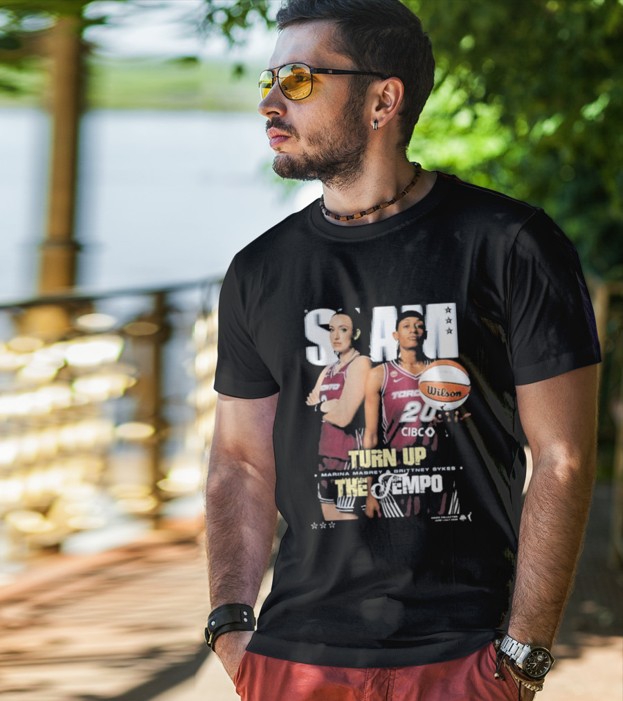 Slam 262 Turn Up The Tempo Marina Mabrey Brittney Sykes Toronto CIBC T-Shirt