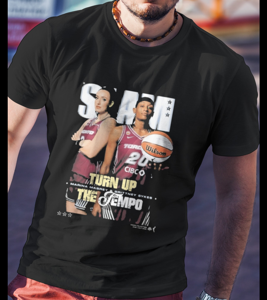 Slam 262 Turn Up The Tempo Marina Mabrey Brittney Sykes Toronto CIBC T-Shirt