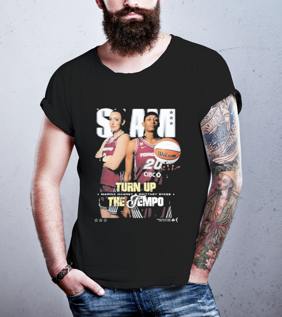 Slam 262 Turn Up The Tempo Marina Mabrey Brittney Sykes Toronto CIBC T-Shirt