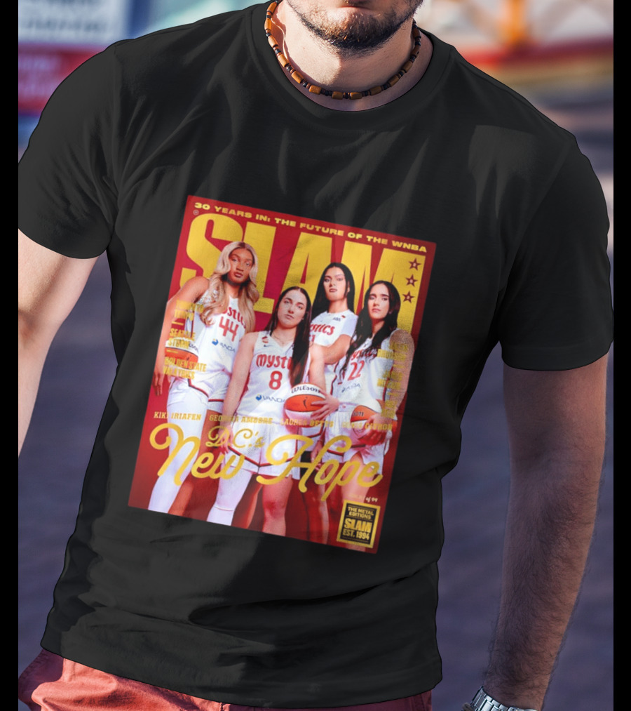 SLAM Gold Edition 30 Years WNBA Future D.C.'s New Hope Mystics T-Shirt