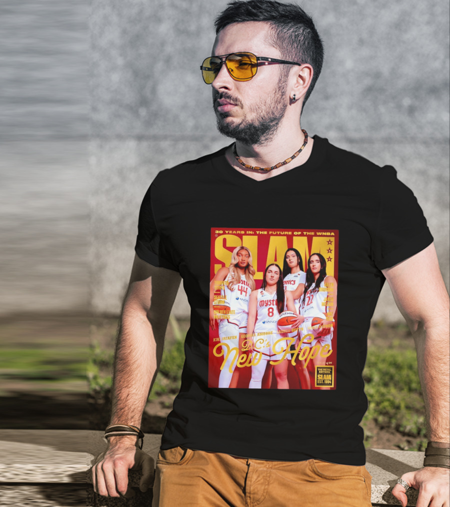 SLAM Gold Edition 30 Years WNBA Future D.C.'s New Hope Mystics T-Shirt
