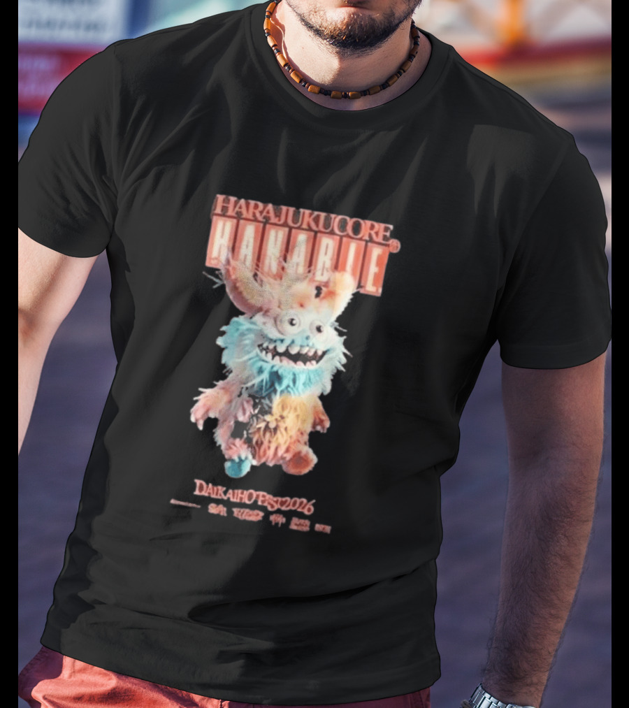 Harajukucore Hanabie Daikaiho Fest 2026 Anime Monster Tokyo Japan T-Shirt