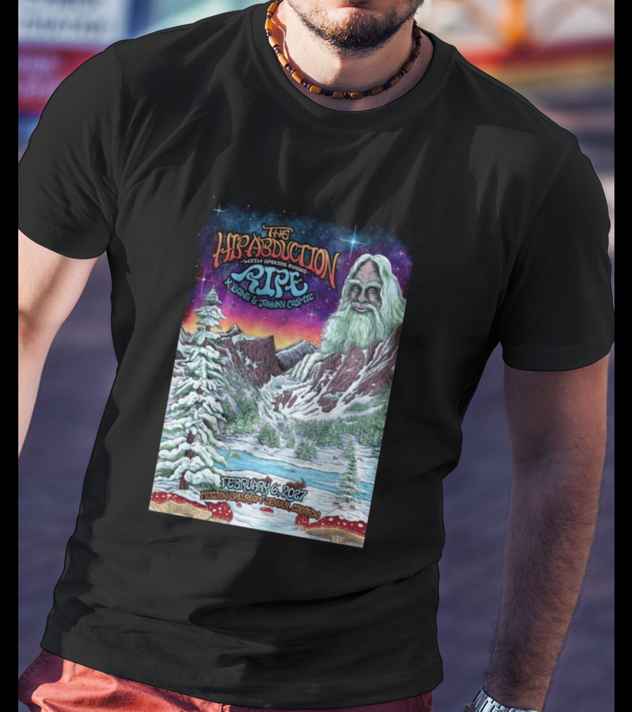 The Hip Abduction Pipe K Bong Johnny Cosmic Mission Ballroom February 6 2027 Denver Colorado T-Shirt