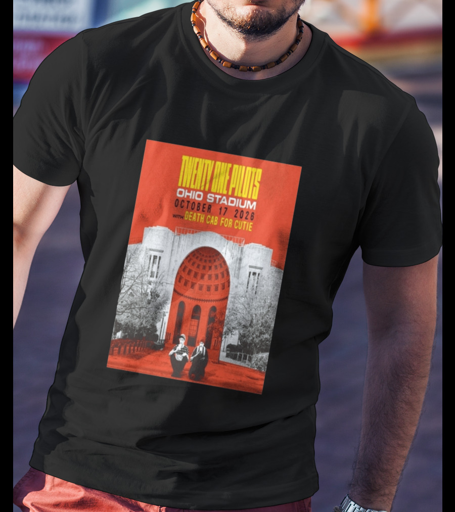 Twenty One Pilots Ohio Stadium October 17 2026 With Death Cab For Cutie T-Shirt