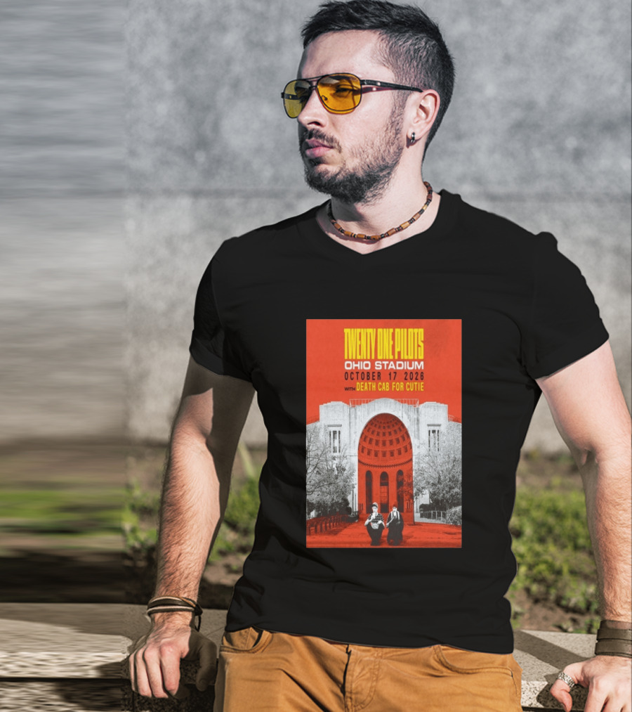 Twenty One Pilots Ohio Stadium October 17 2026 With Death Cab For Cutie T-Shirt