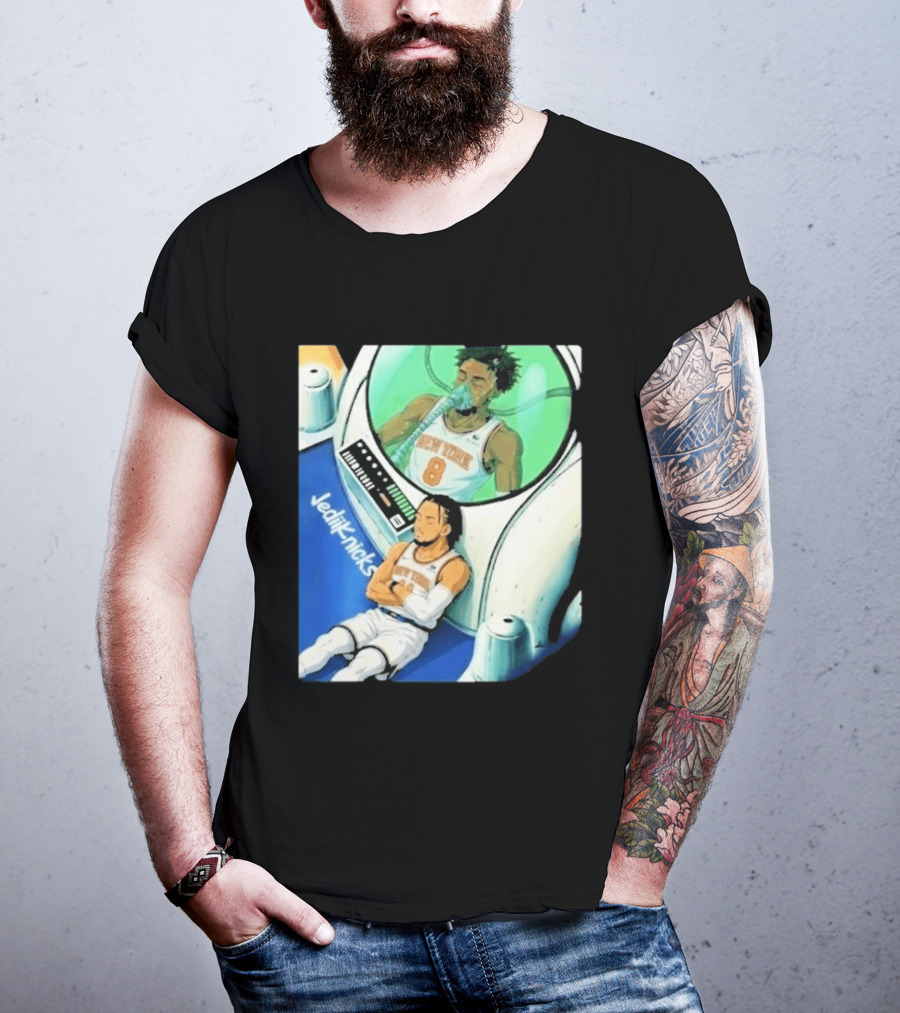 Jalen Brunson OG Anunoby New York Knicks 2026 Jedi+Knicks T-Shirt
