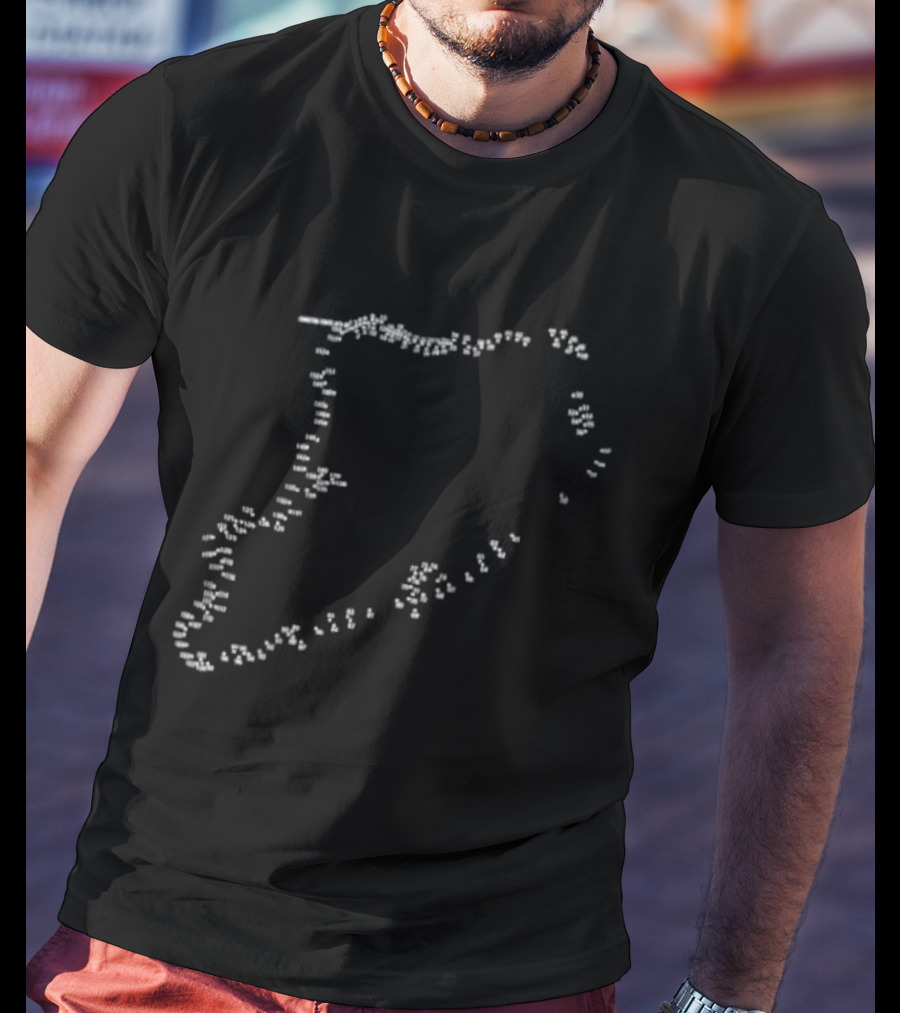 Staten Island Connect The Dots Outline Puzzle T-Shirt