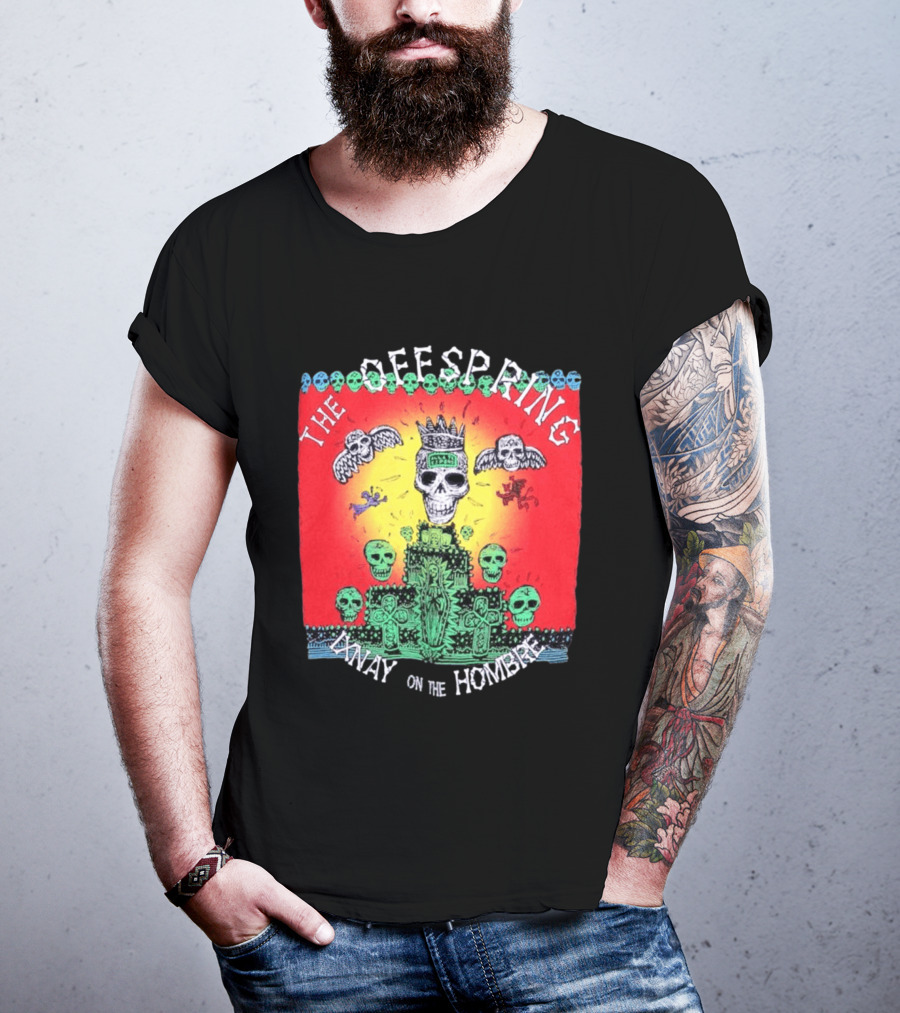 The Offspring Ixnay On The Hombre Skeleton Skulls Crown T-Shirt